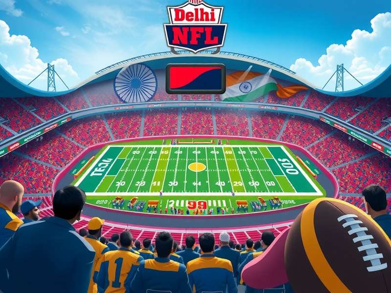 Delhi NFL Scoring Ace community event showing Indian players