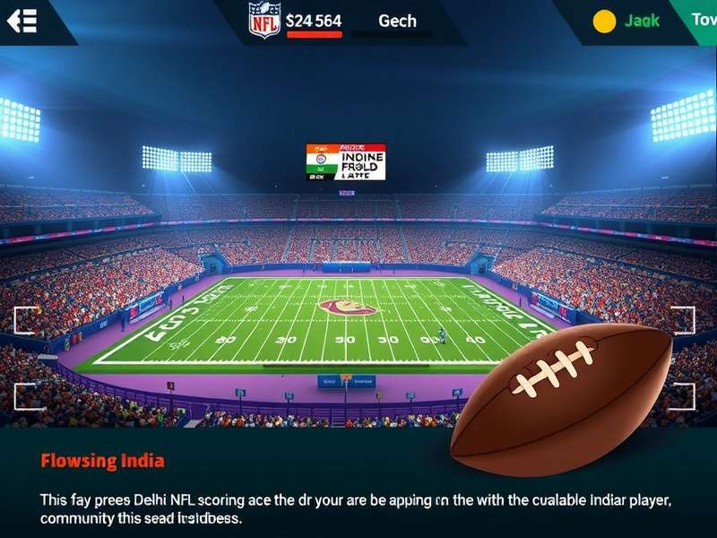 Delhi NFL Scoring Ace download statistics graph showing growth in India